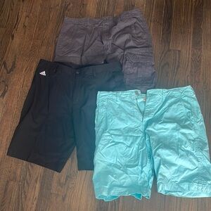 Lot of 3 Mens shorts size 36 Adidas American Eagle Arizona Jean Co 012